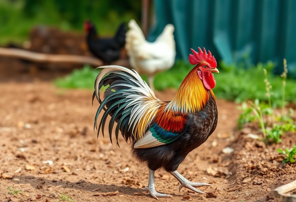 Healthy Gavran hens at a poultry farm